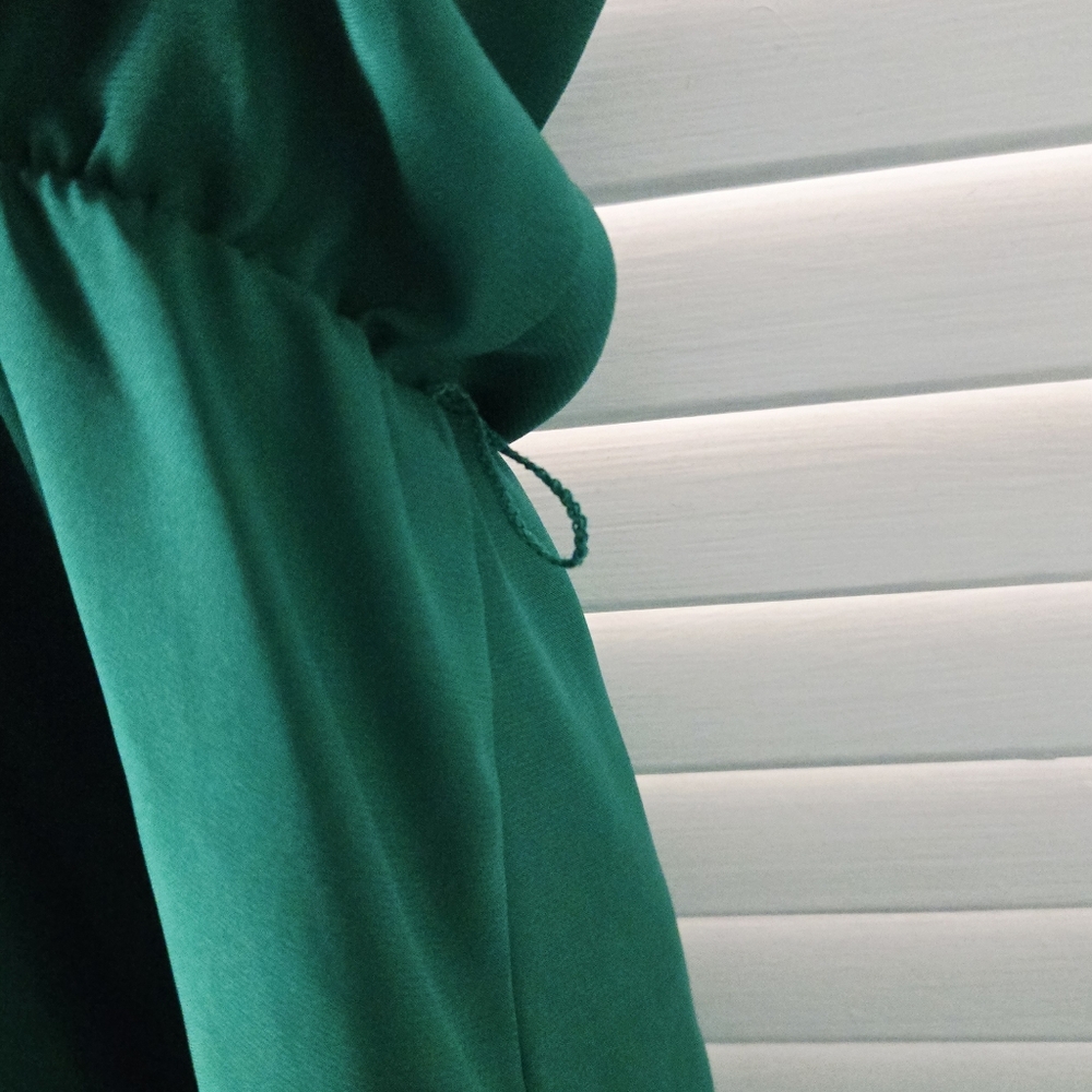 LC Lauren Conrad Emerald Green Lace Trim Dress - Picture 8 of 8